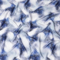 Arctic Swirl Abstract Synthetic Satin Fabric - 110cm Wide-D18558 Regal Fabrics