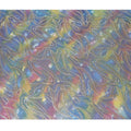 قماش شيفون نقي فاخر متعدد الألوان مع لوركس معدني وطباعة يدوية متعددة الألوان بتصميم تجريدي-D15679