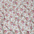 Columbia blue viscose crepe fabric with multicolor print in floral design-D15691