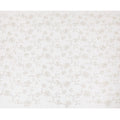 Off white synthetic georgette fabric with same tone and gold embroidery in floral design-D15820 Regal Fabrics