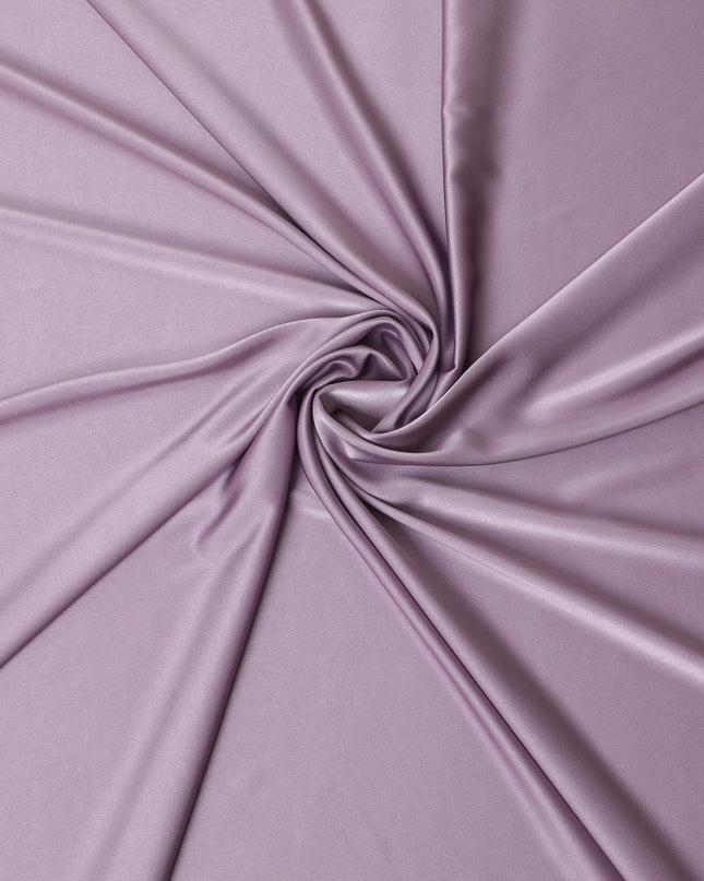 Light lilac Plain Premium pure crepe satin fabric-D15842