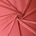 Brick red Plain Premium pure crepe satin fabric-D15845