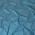 نسيج من الحرير الخام الخالص الفاخر باللون الأزرق الصلب-D15856
