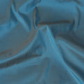 نسيج من الحرير الخام الخالص الفاخر باللون الأزرق الصلب-D15856