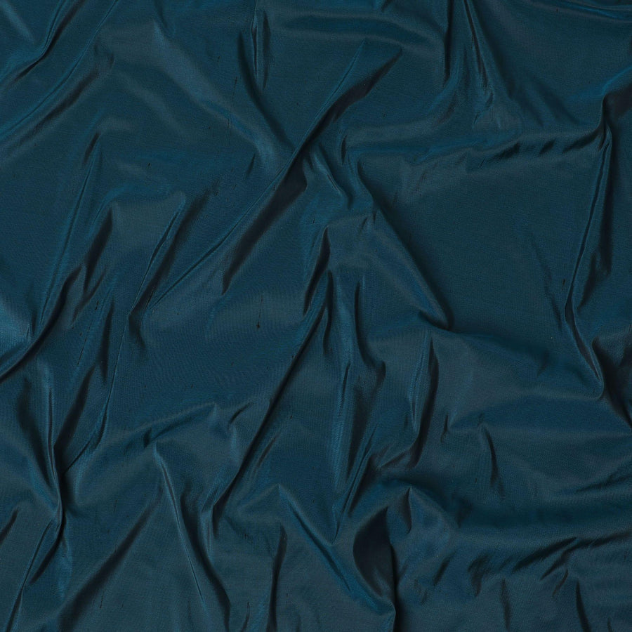 قماش حرير خام نقي ممتاز باللون الأزرق الفضائي-D15857
