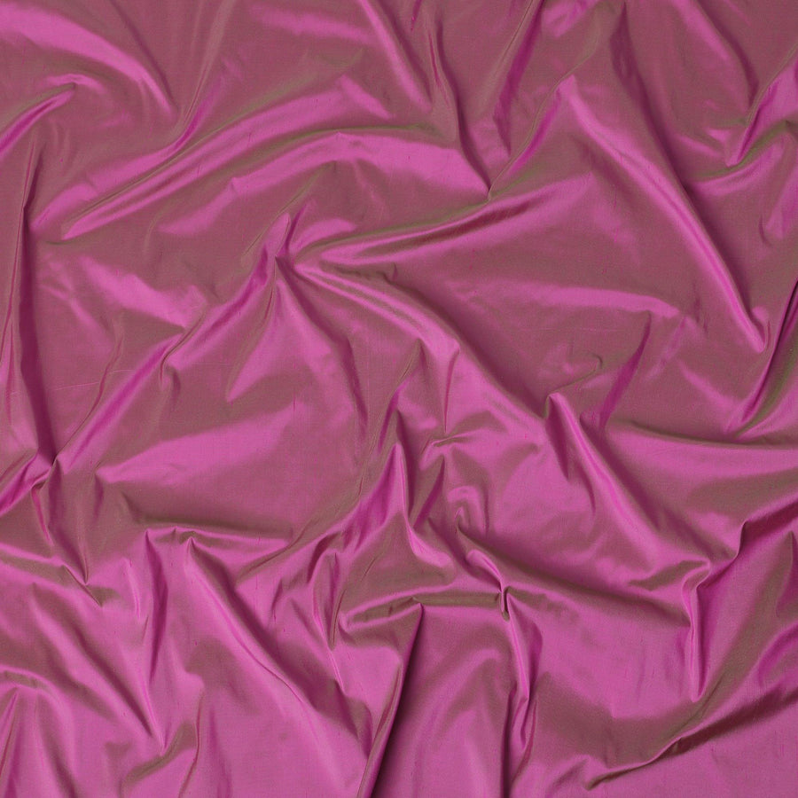 قماش من الحرير الخام الخالص الفاخر باللون الوردي الفوشيا-D15859