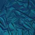 قماش حرير خام نقي ممتاز باللون الأزرق المخضر -D15862