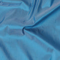 Sky blue Plain Premium pure raw silk fabric-D15864
