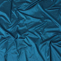قماش حرير خام نقي ممتاز باللون الأزرق البترولي-D15865