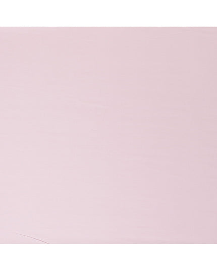 قماش القميص من القطن الإيطالي الخالص بنسبة 100% باللون الوردي الفاتح مع تصميم المربعات البيضاء -D16615