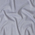 White blended cotton shirting fabric with blue print having multicolor jacquard in stripe design-D16617