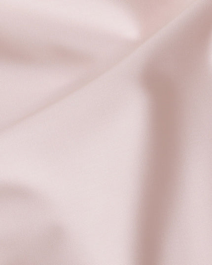 Light pink Plain Premium pure Swiss 100% cotton shirting fabric in twill weave-D16622