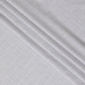 Cloud grey, off white Premium pure Italian linen cotton shirting fabric with checks design-D16632