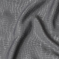 كريب صناعي رمادي مع قماش جاكار بنفس اللون بتصميم تجريدي -D16836