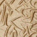 Mustard beige synthetic satin fabric with multicolor print in floral design-D16852 Regal Fabrics
