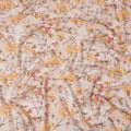 Light peach synthetic georgette fabric with multicolor print in floral design-D16855 Regal Fabrics