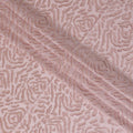 Light pink Premium pure cotton voile fabric with same tone embroidery in abstract design-D16979