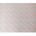 Grey synthetic satin fabric with multicolor print in floral design-D17052 Regal Fabrics