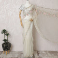 Ethereal Blossom: Synthetic Organza Saree with Floral Embroidery & Sequin Details-D17496 Regal Fabrics