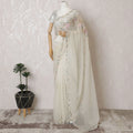 Ethereal Blossom: Synthetic Organza Saree with Floral Embroidery & Sequin Details-D17496 Regal Fabrics