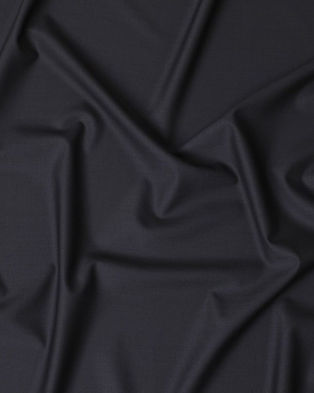 Sophisticated Super 180's Wool & Cashmere Suiting Fabric – 150cm, Slate grey-D17540