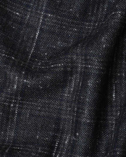 Italian Blended Wool Jacketing Fabric – 150cm, Classic Navy-D17543