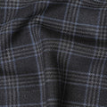 Italian Blended Wool Jacketing Fabric – 150cm, Plaid Black-D17544