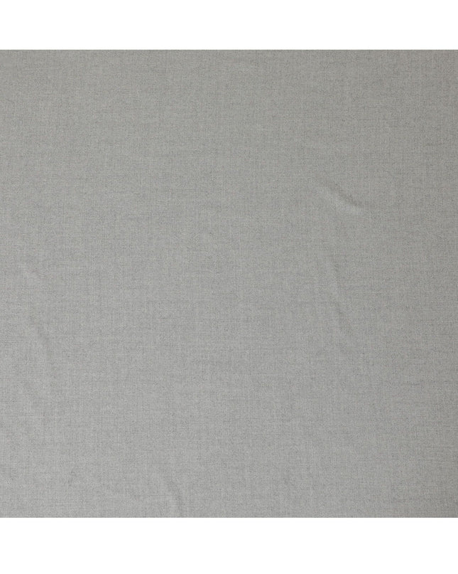 Italian Blended Flannel Wool Jacketing Fabric – 150cm, Light Grey -D17545