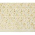 Golden Glamour Embroidered Cotton Voile Fabric - 110cm Width-D17564