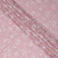 Petal Pink Embroidered Cotton Voile Fabric - Ethereal 110cm-D17567