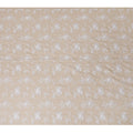 قماش فوال قطني مطرز باللون العاجي - ديلوكس 110 سم -D17569