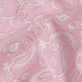 Blush Swirl Embroidered Cotton Voile Fabric - Charming 110cm-D17575