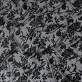Sophisticated Black Floral Premium pure silk Jacquard Chiffon Fabric, 110cm - South Korean Luxury Textile-D17666