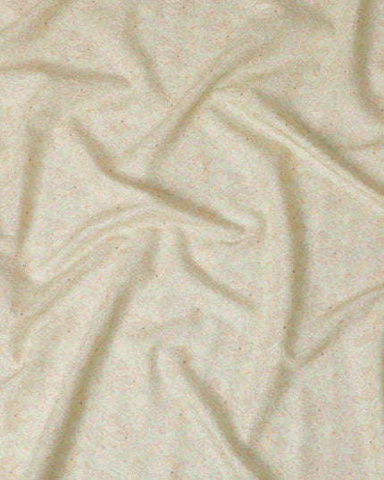 قماش حرير توسار الفاخر المطرز باللون الأصفر الليموني، عرض 110 سم - أناقة هندية تقليدية - D17685