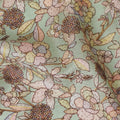 قماش حرير توسار أنيق مع طباعة زهور، عرض 110 سم - فن النسيج التقليدي من الهند-D17916
