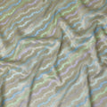 قماش حرير باستيل هويد توسار مع لمعان قزحي الألوان، عرض 110 سم - نسيج أثيري من الهند-D17921