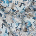 Icy Camo Abstract Synthetic Modal Satin Fabric - Cool Tones, 110cm - Purchase Online-D17984