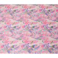 Whimsical Pastel Graffiti Synthetic Modal Satin Fabric - Playful Abstract Print, 110cm - Shop Online-D17986