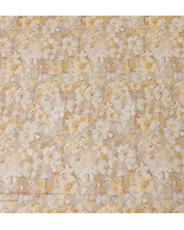 Autumnal Hues Viscose Crepe Fabric - 110cm Wide, Soft Textured, Buy Online-D18102