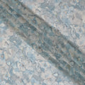 Serenity Blue Floral Viscose Crepe Fabric - 110cm Wide, Soothing Design, Shop Online-D18107 Regal Fabrics