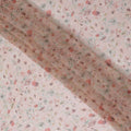 Blush Garden Synthetic Chiffon Fabric - 110cm Wide, Floral Delicacy, Online Purchase-D18114
