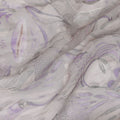 Lavender Whisper - Synthetic Chiffon Fabric, Paisley Design, 110cm Width â€“ Buy in meters for Craft & Apparel-D18116