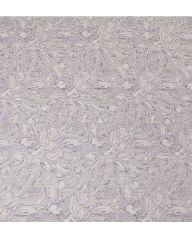 Lavender Whisper - قماش شيفون صناعي، تصميم بيزلي، عرض 110 سم - اشترِ بالمتر للحرف اليدوية والملابس - D18116