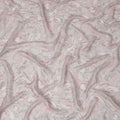 Blush Flora Synthetic Chiffon Fabric, Whimsical Pink Patterns, 110cm Wide - Buy in meters Online-D18117