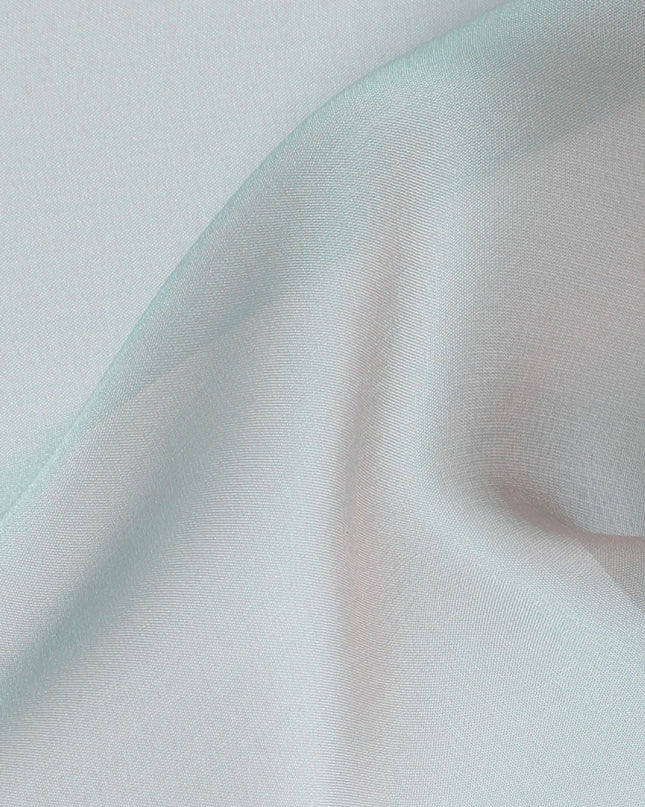 Tranquil Aqua Silk Chiffon Fabric - Shop Online, 110cm Wide, South Korean Changent Elegance-D18149