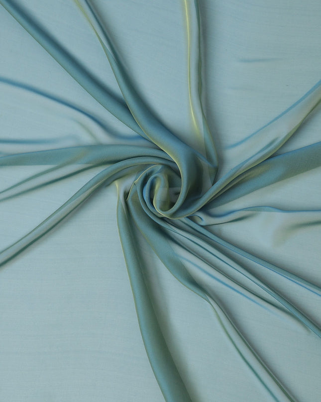 قماش من الشيفون الحريري الأزرق من Coastal Breeze - شراء بالأمتار عبر الإنترنت، بعرض 110 سم، Changent Excellence-D18150 من كوريا الجنوبية