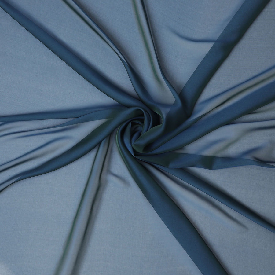 قماش شيفون حريري أزرق سماوي عاصف - شراء عبر الإنترنت، عرض 110 سم، Changent Masterpiece-D18156 الكوري الجنوبي