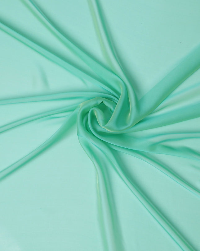 قماش شيفون حريري بريز النعناع - اطلب عبر الإنترنت، عرض 110 سم، Changent Silk-D18158 الكوري الجنوبي