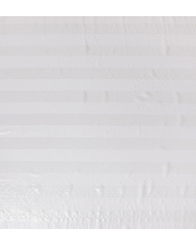 قماش شيفون حريري فضي فضي فاخر - عرض 110 سم، لمسة نهائية لامعة، ثنيات أنيقة، شراء بالأمتار Online-D18161