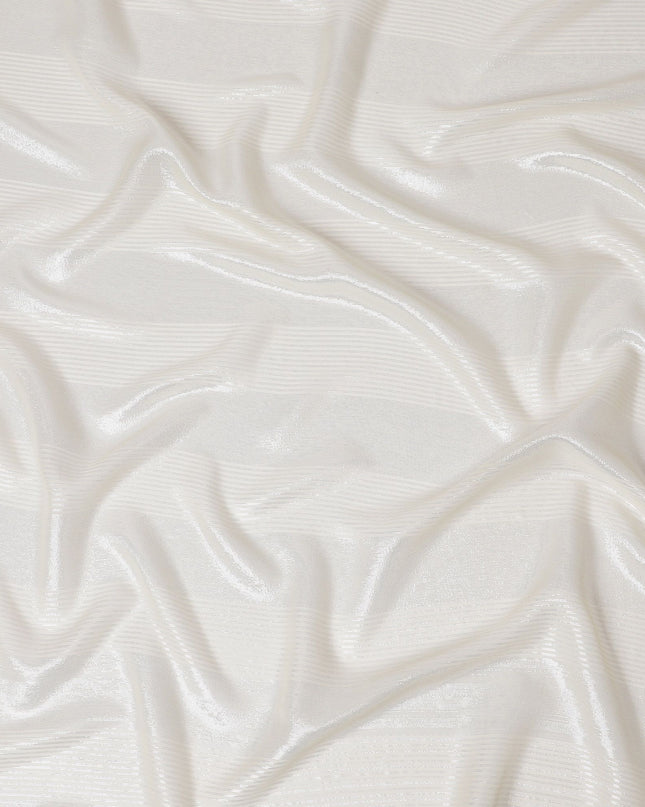 قماش شيفون لوركس بيج معدني أنيق - عرض 110 سم، نسيج لامع، مثالي لتصميم الأزياء، اشتري عبر الإنترنت في Meters-D18162